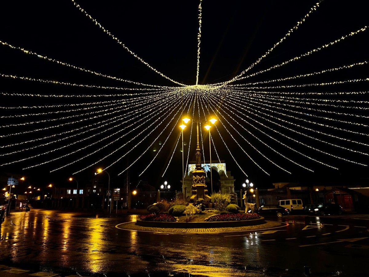 Acendido do alumeado de Nadal en Marín 2021