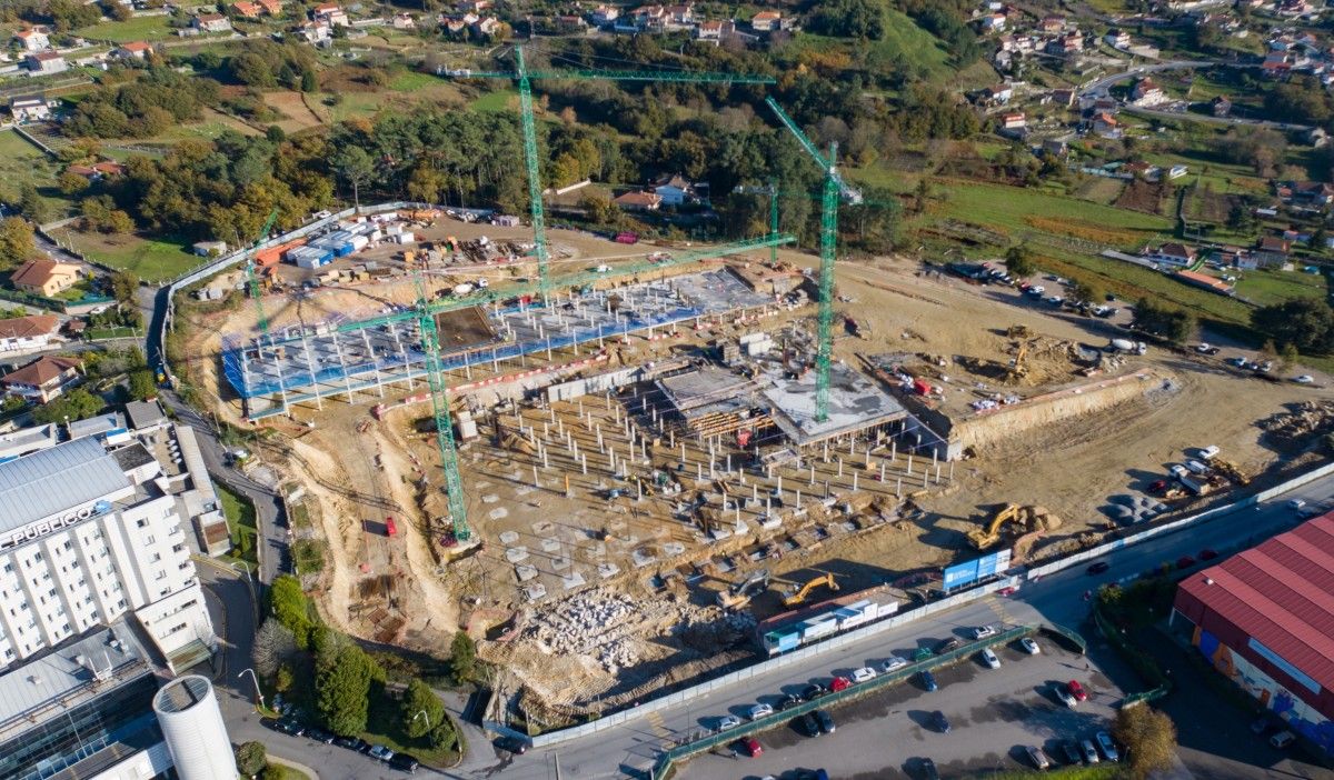 Obras de construcción del hospital público Gran Montecelo