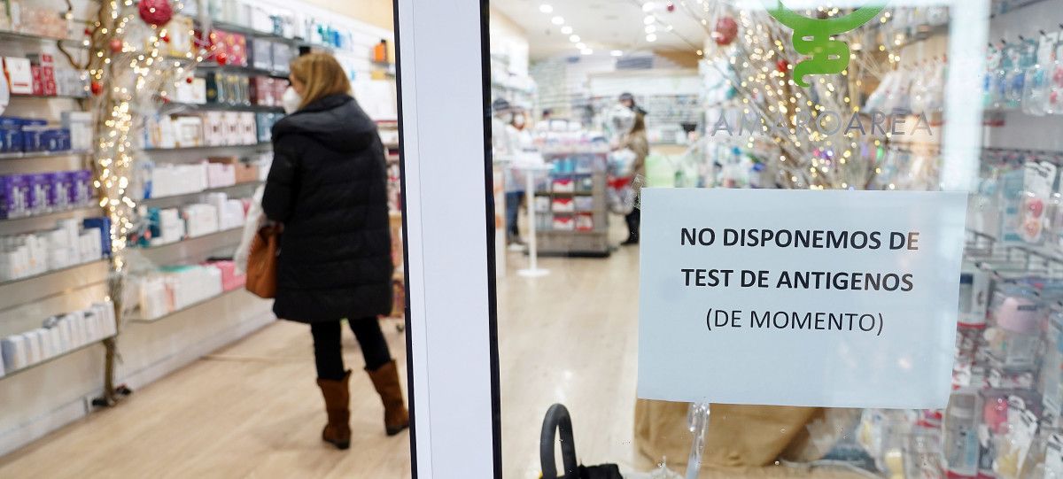 Agotados los test antígenos en algunas farmacia