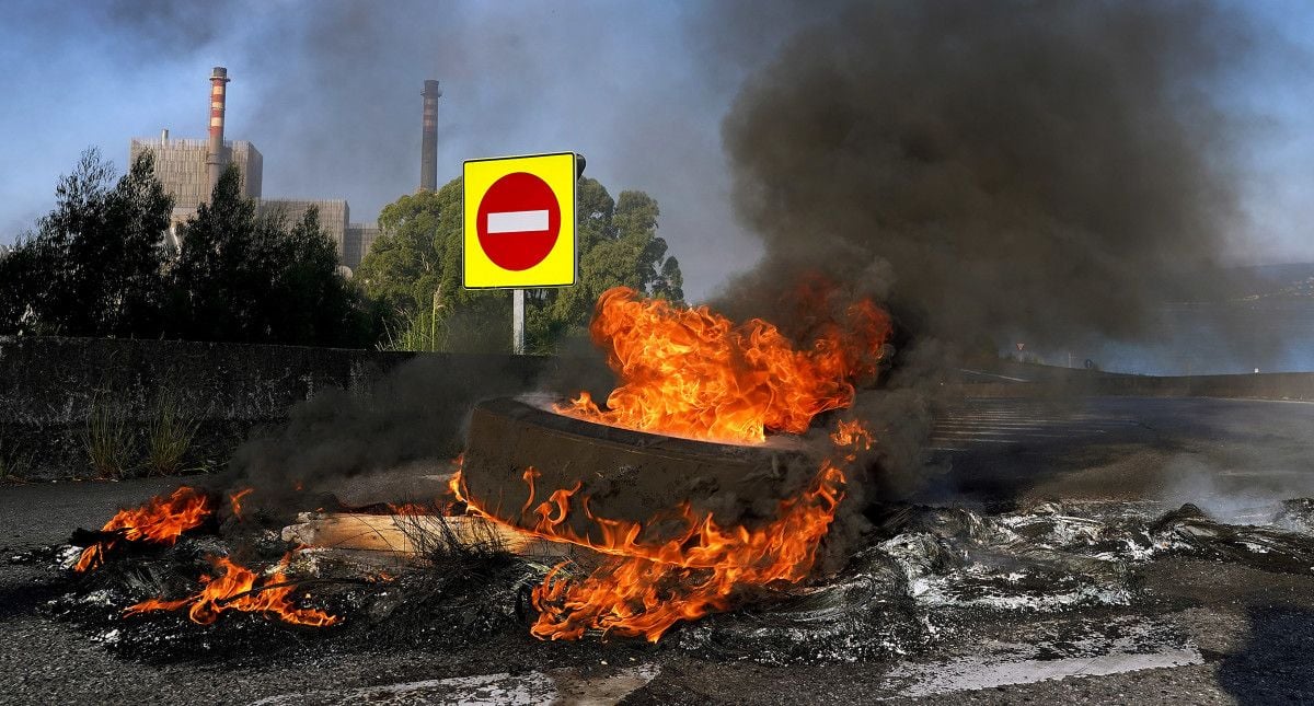 Protestas de los trabajadores de Ence