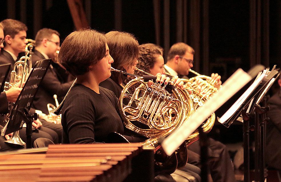 Banda de Música de Vilagarcía de Arousa durante o concerto de Fin de Ano 2021