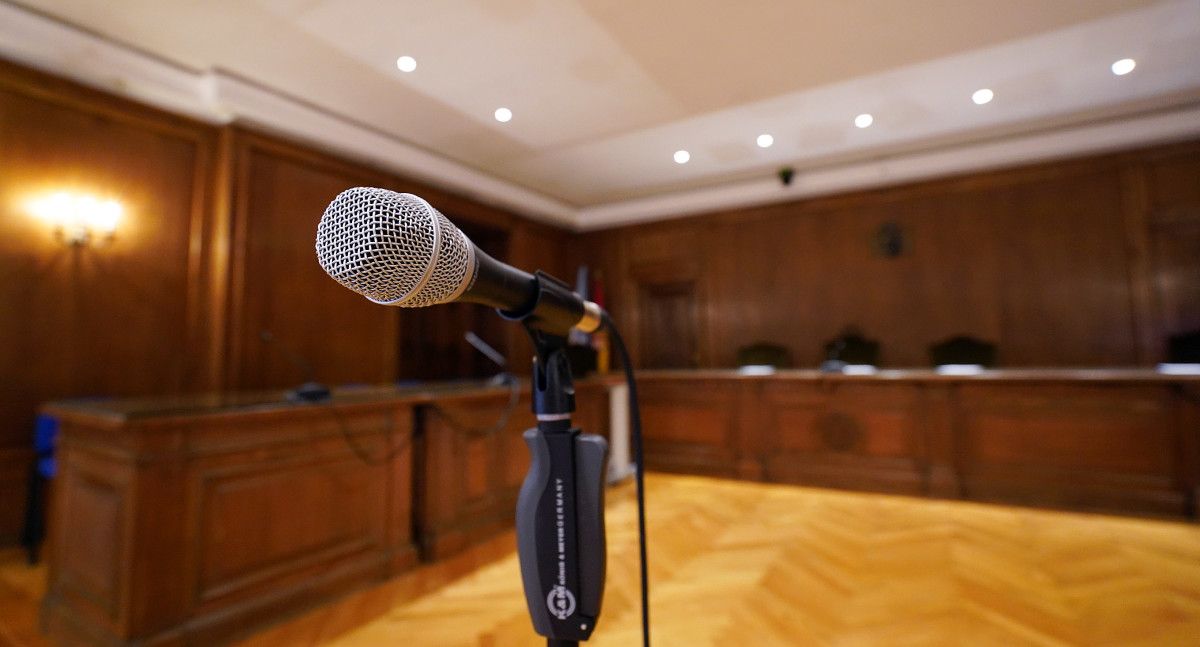 Sala de vistas de la Audiencia Provincial de Pontevedra