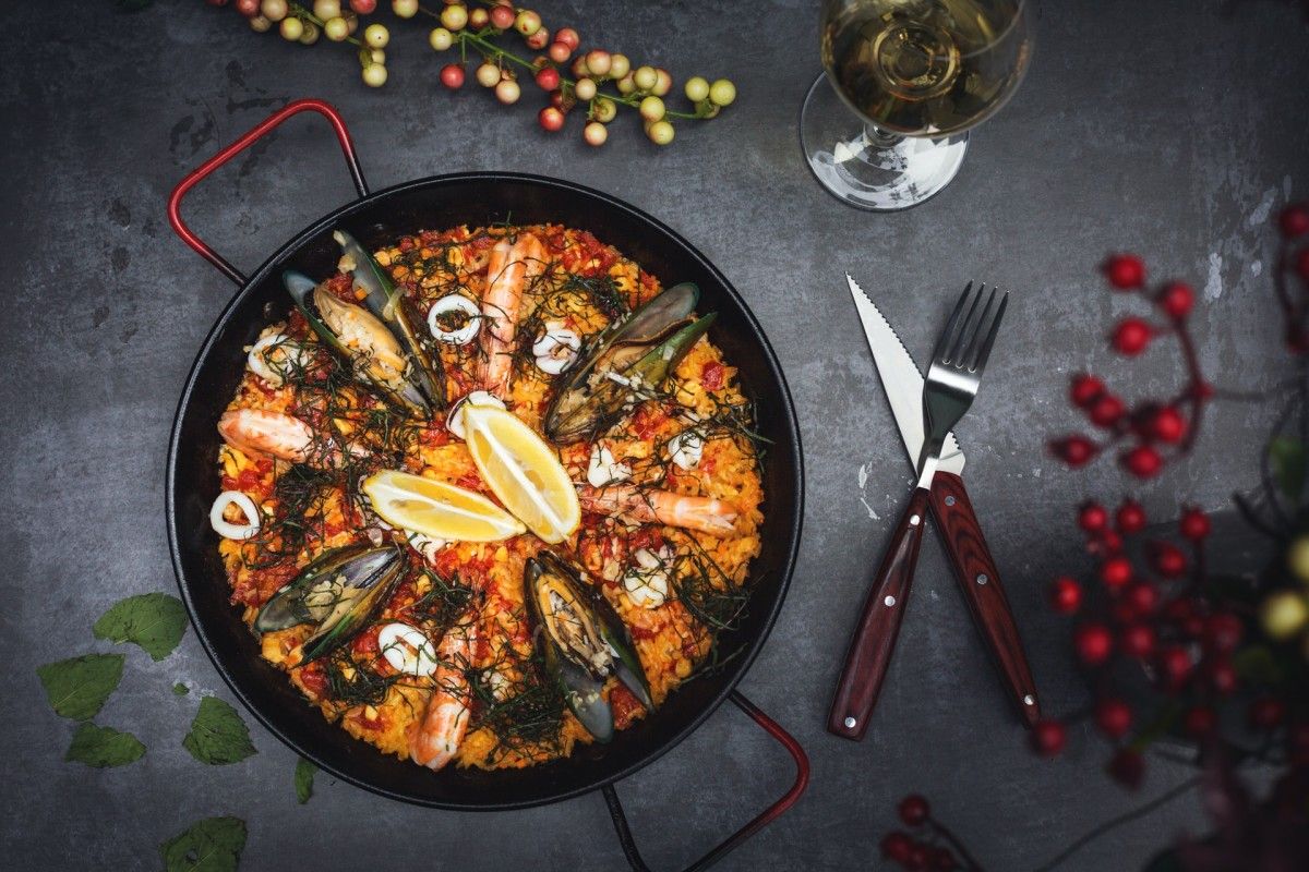 Paella de marisco