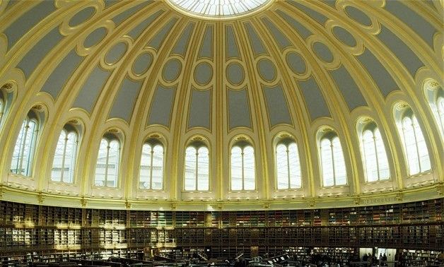 Sala de lectura do Museo Británico