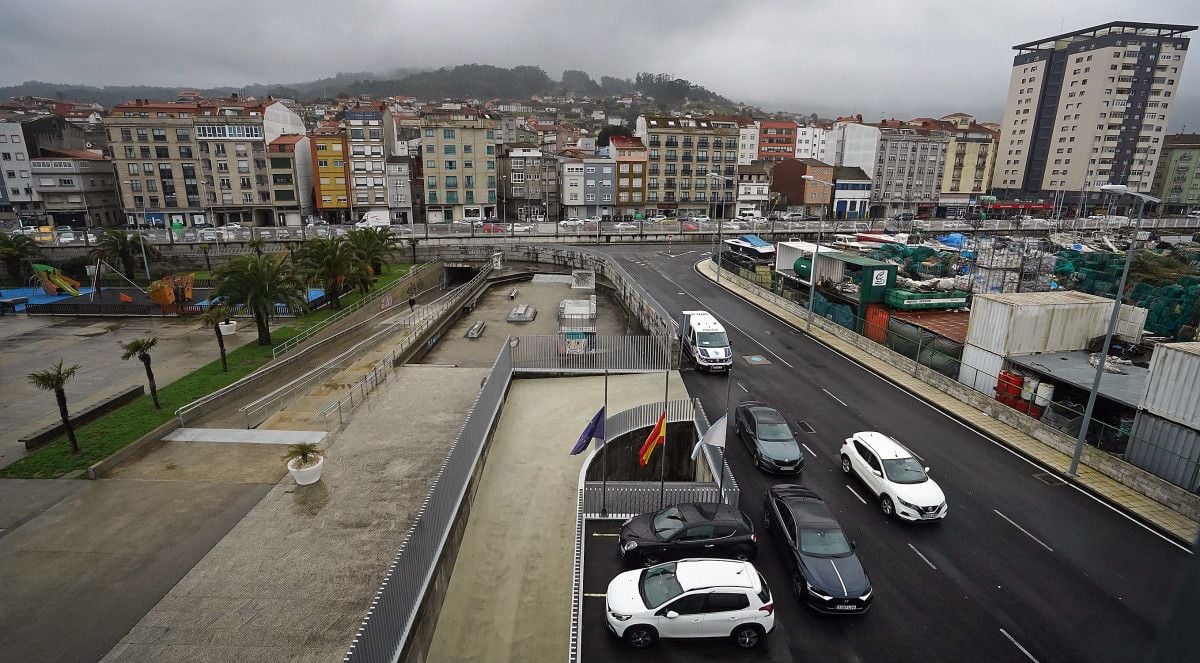 Vista del casco urbano de Marín