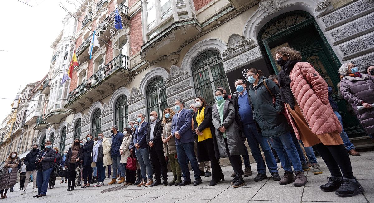 Concentración silenciosa para rechazar la invasión rusa en Ucrania