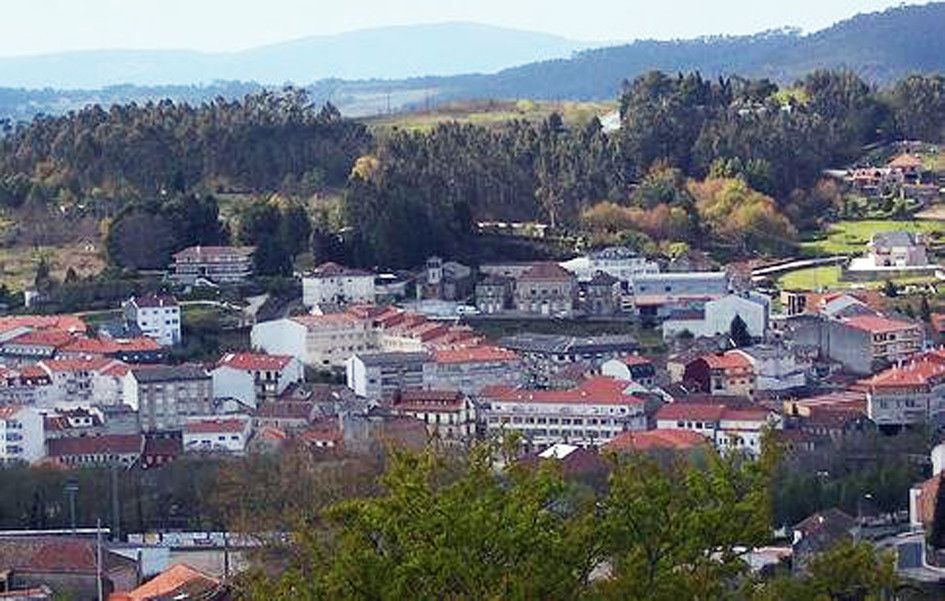 Vista aérea de Ponte Caldelas