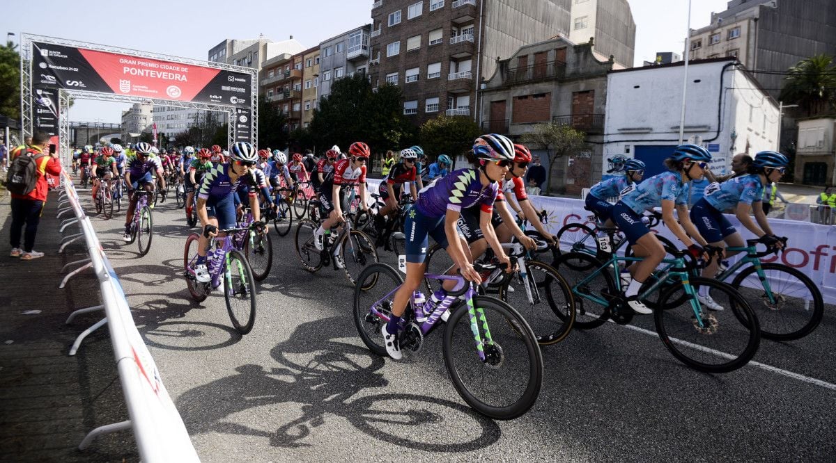 Prueba de la Copa España de ciclismo femenino disputada en Pontevedra