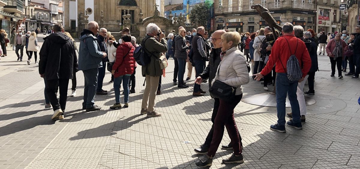 Turistas en Pontevedra