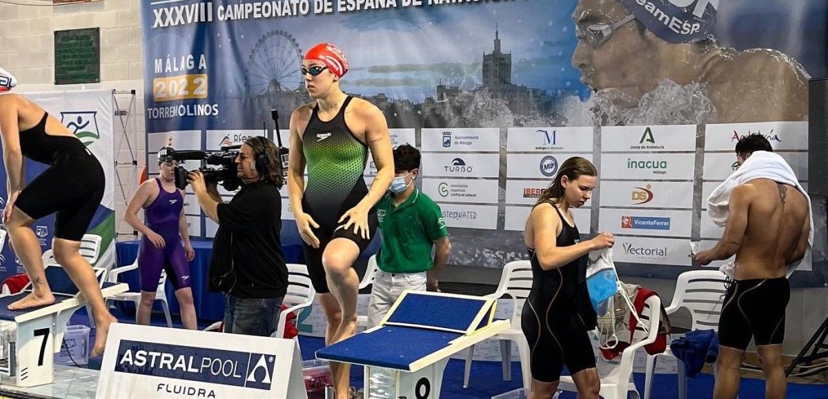 Antía García no Campionato de España Open de Primavera de Natación