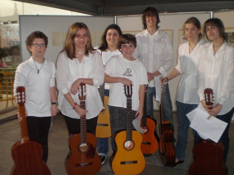 Alumnos de la Escuela Municipal de Música de Vilagarcía