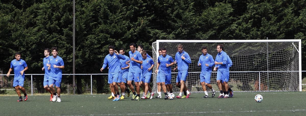 Entrenamiento del Pontevedra en A Xunqueira