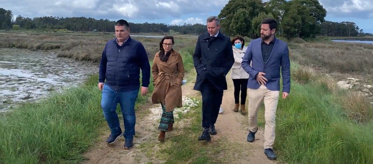 Visita de José Miñones a Cambados