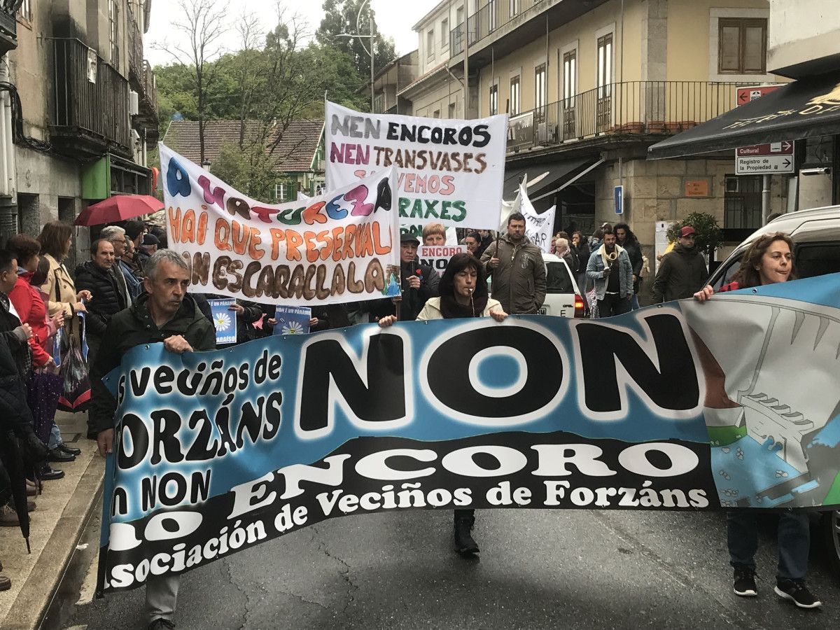 Pitada en Ponte Caldelas contra la propuesta de crear un embalse en Forzáns