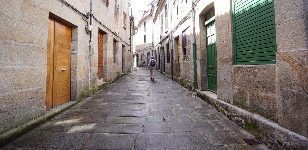 Calle Barón, en el centro histórico de Pontevedra