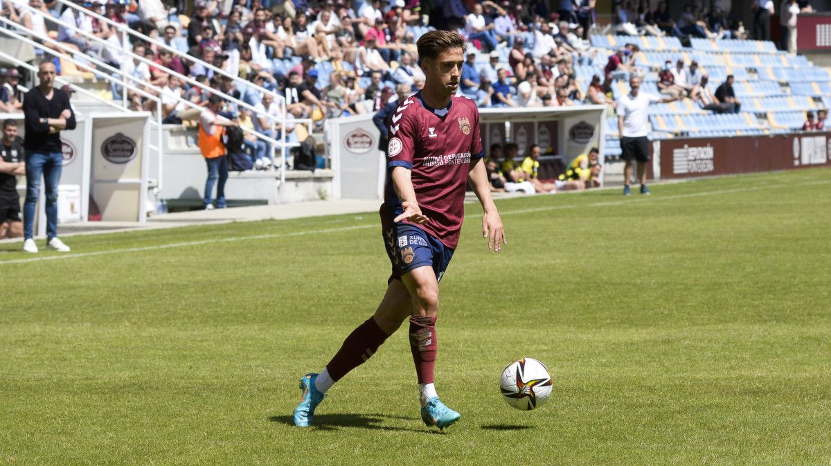 Alberto Rubio, en el partido de liga entre Pontevedra y Salamanca CF UDS en Pasarón