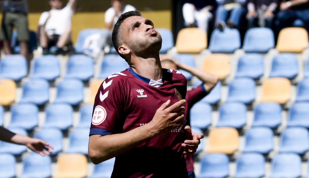 Churre, en el partido de liga entre Pontevedra y Salamanca CF UDS en Pasarón