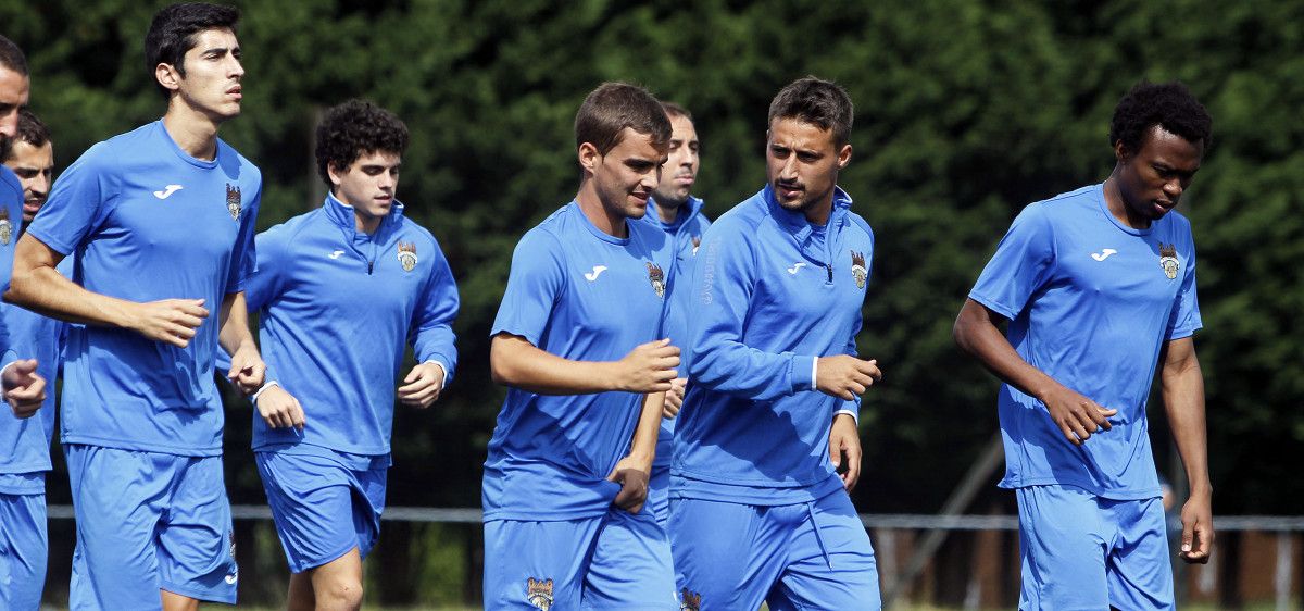 Entrenamiento del Pontevedra en A Xunqueira