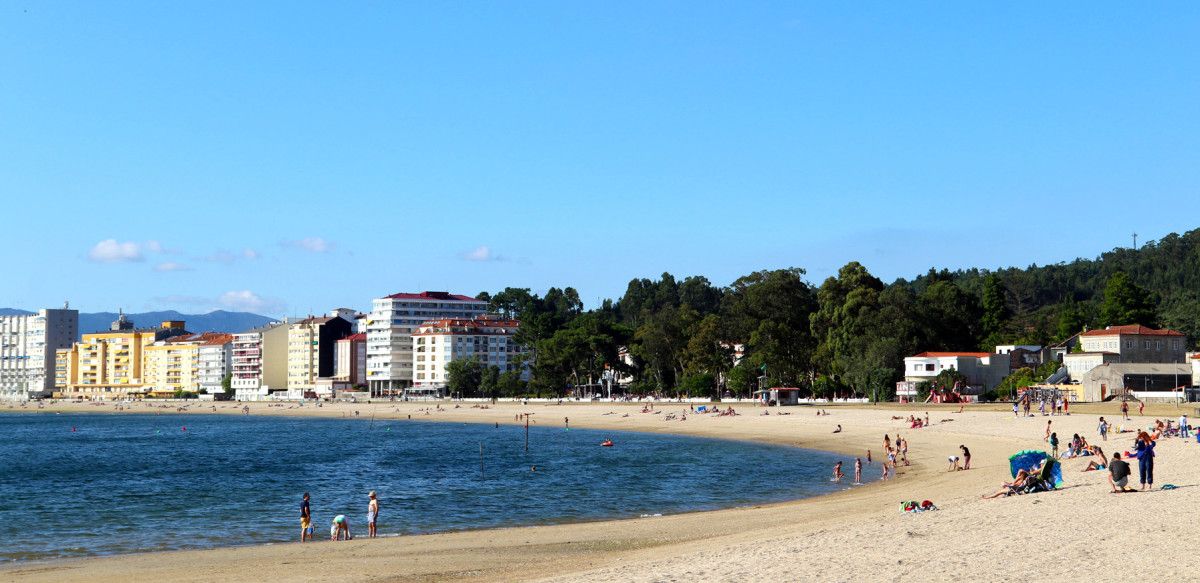 Playa de A Concha-Compostela, en Vilagarcía