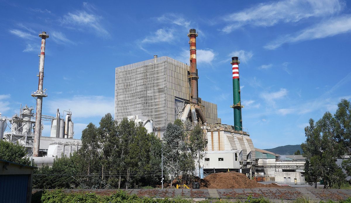 Fábrica de ENCE en Lourizán