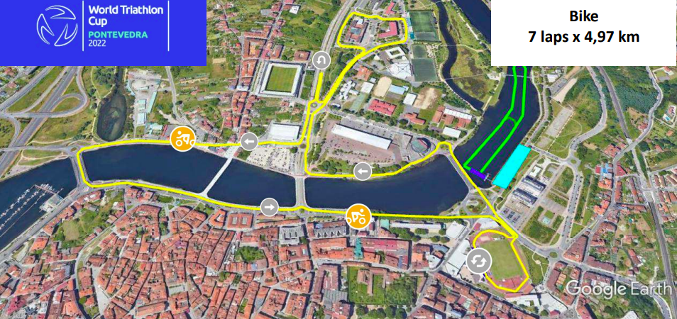 Recorrido del sector ciclista diseñado para la Gran Final de las Series Mundiales de Triatlón 2023