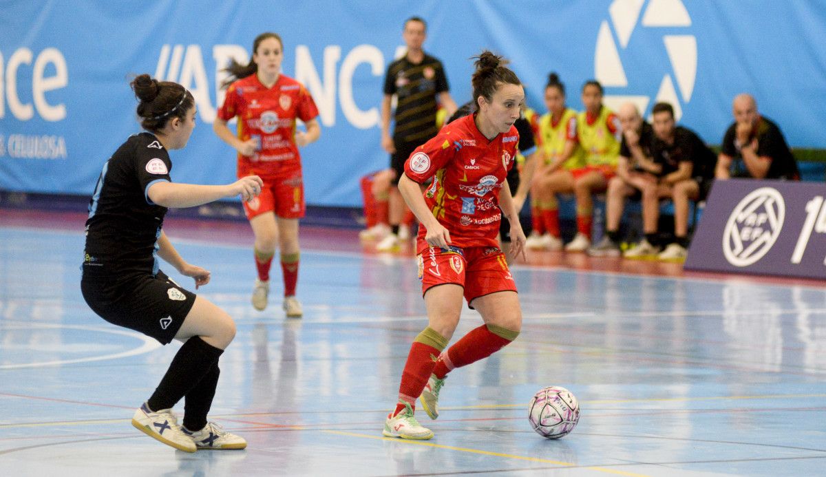 Agostina Chiesa, en el partido de liga entre Poio Pescamar y Elche