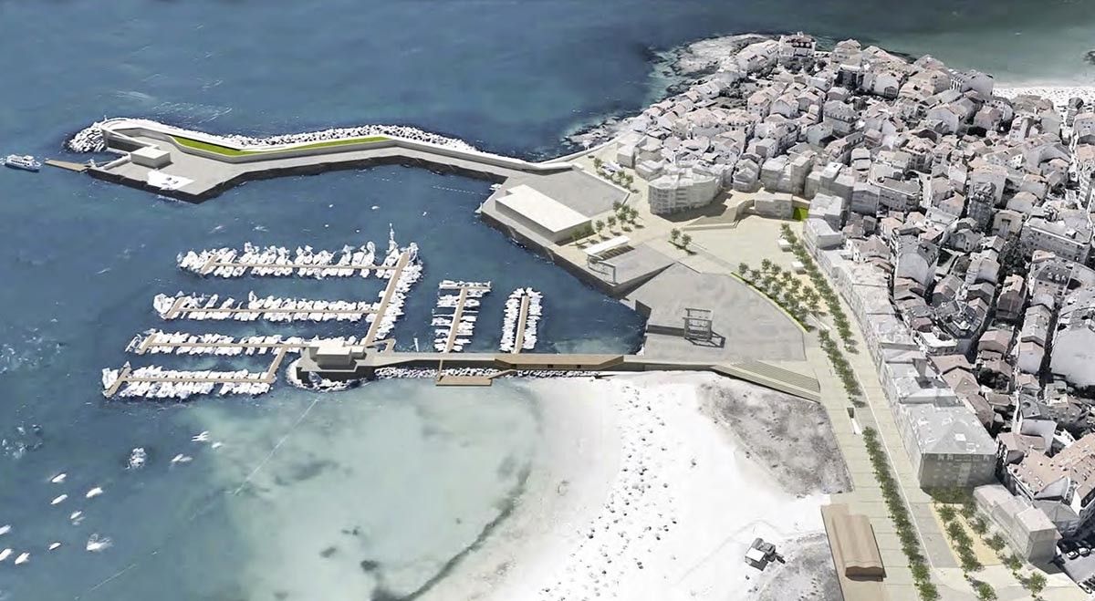 Propuesta de remodelación del porto de Portonovo