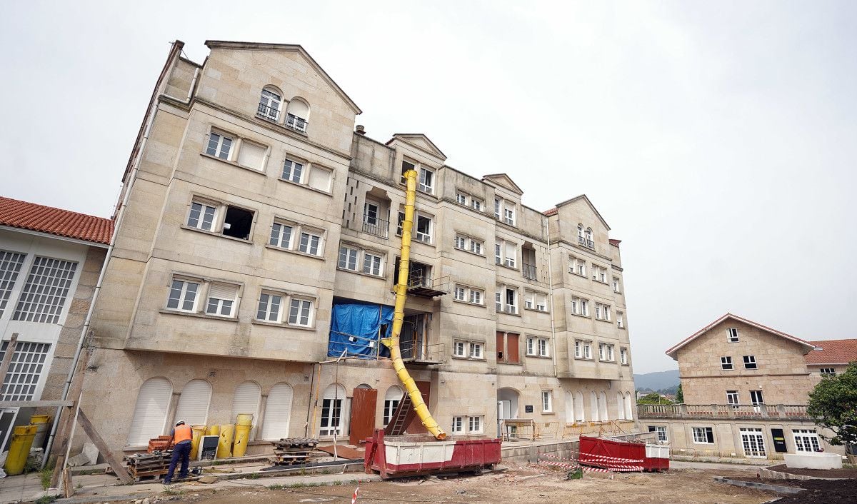 Obras en el edificio del Centro Sur