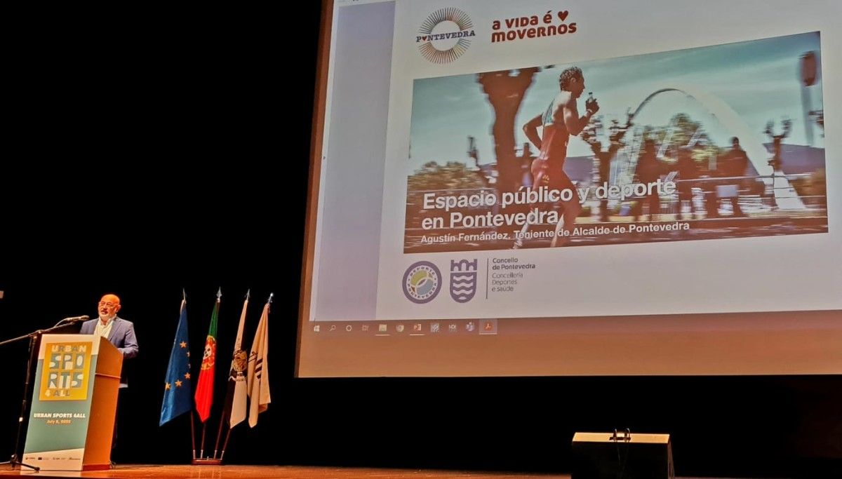 Tino Fernández en el Congreso Urban Sport 4All celebrado en Lisboa