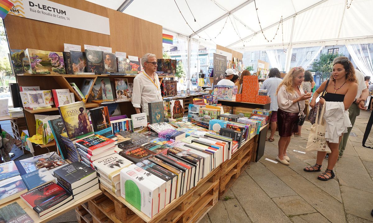 Festa dos Libros na Praza da Ferrería