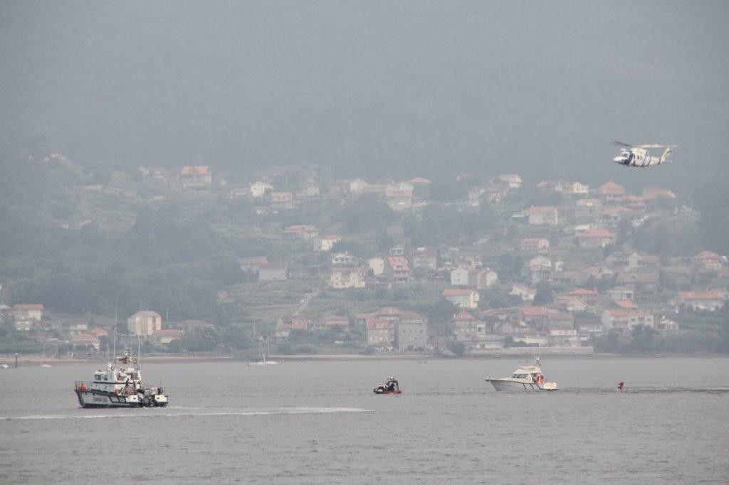 Simulacro de emergencia en la Ría de Pontevedra