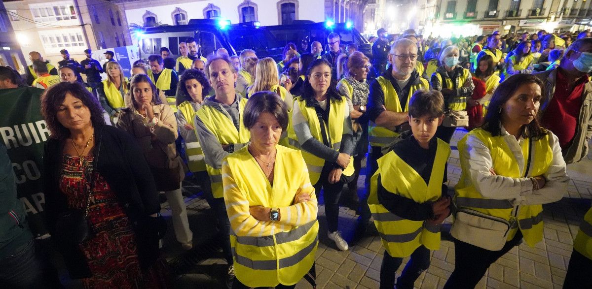 Manifestación de Ence por las calles de Pontevedra