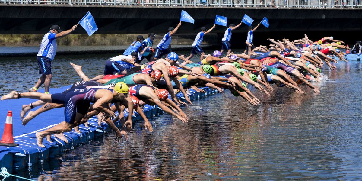 Carreira elite masculina da Copa do Mundo de Tríatlon en Pontevedra