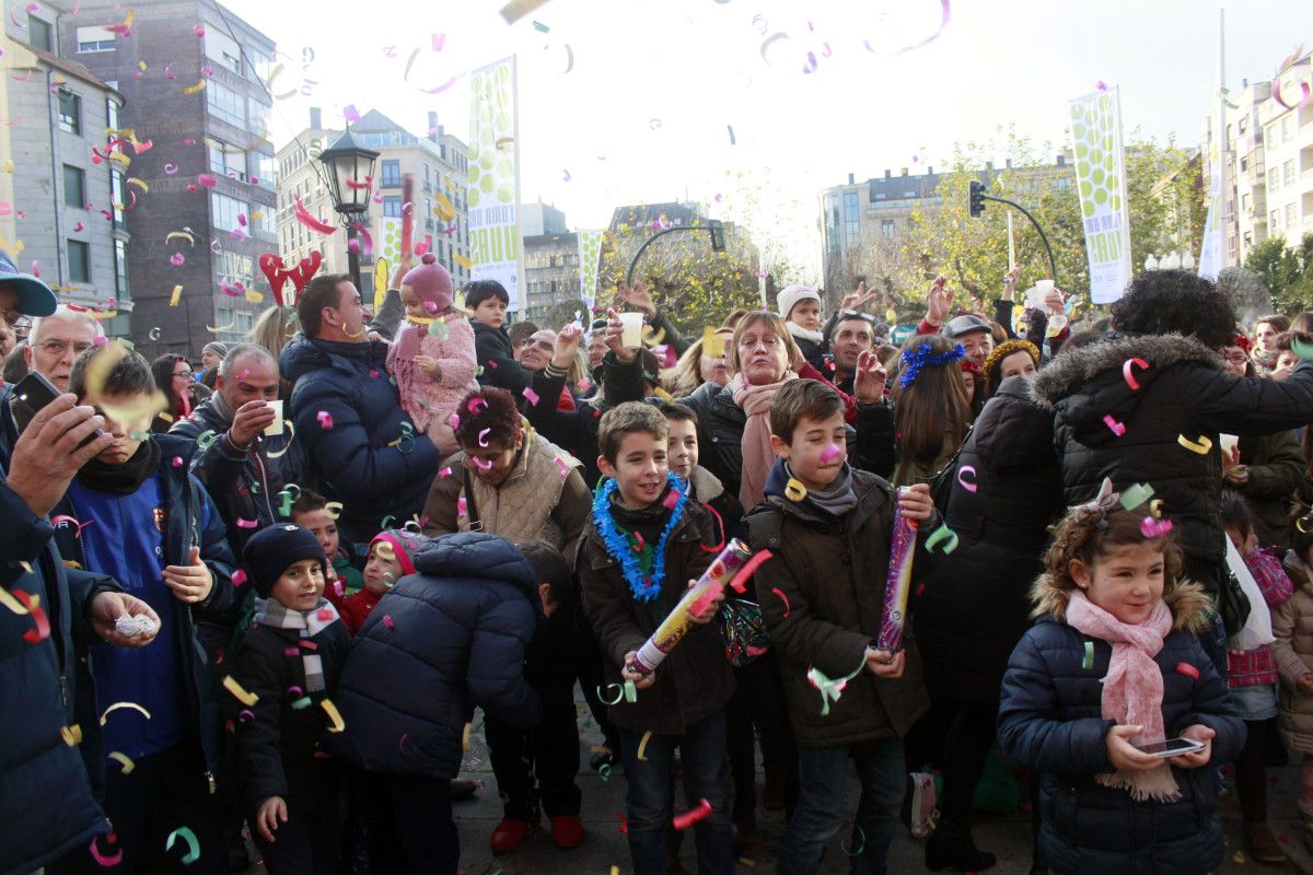 Celebración por adelantado de la entrada del nuevo año en Vilagarcía