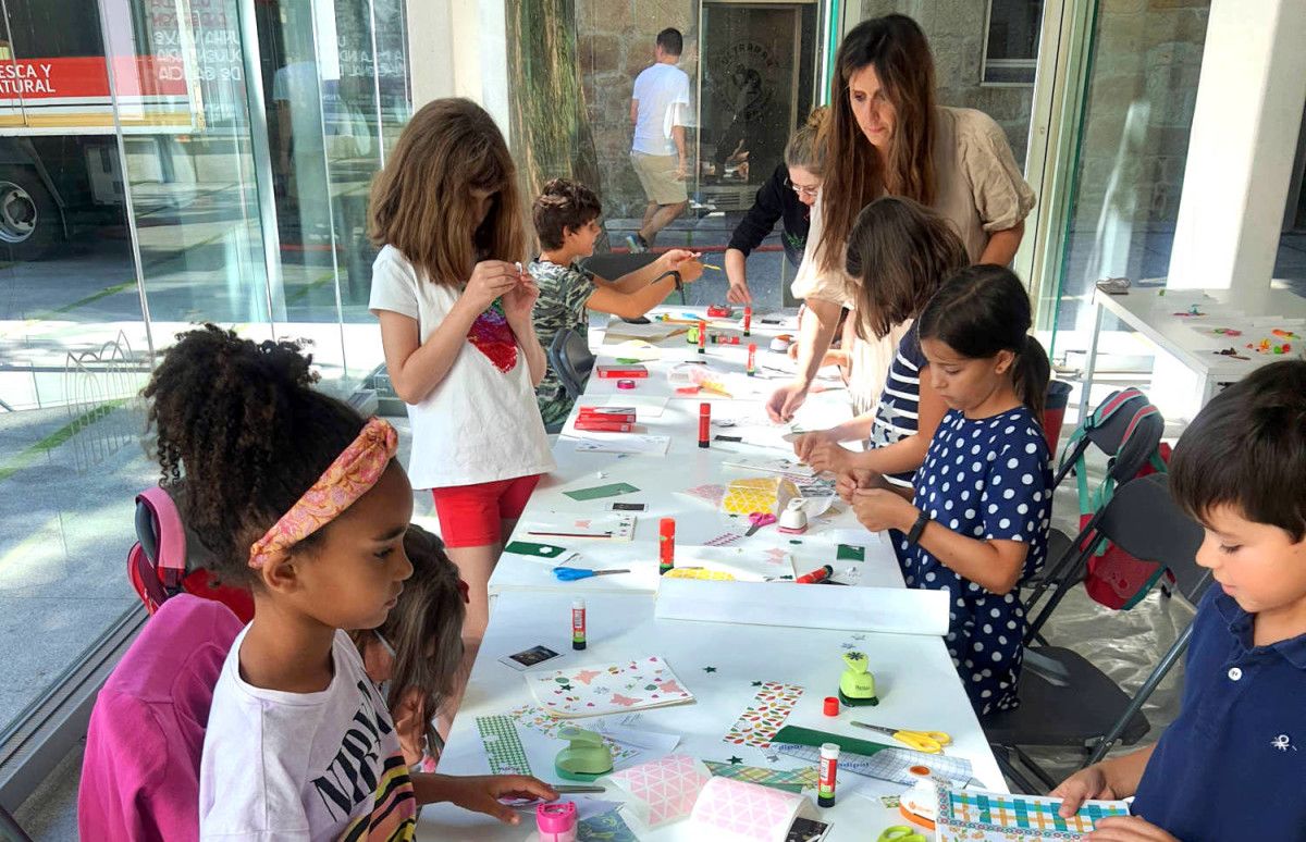 Participantes en los talleres de verano del Museo