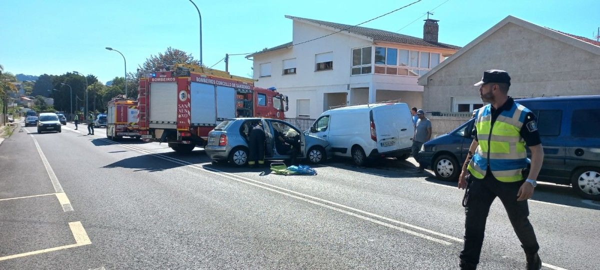 Intervención de la Policía Local de Sanxenxo