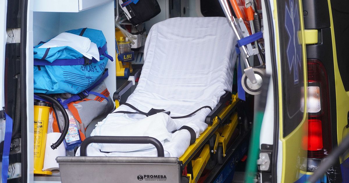 Interior de una ambulancia