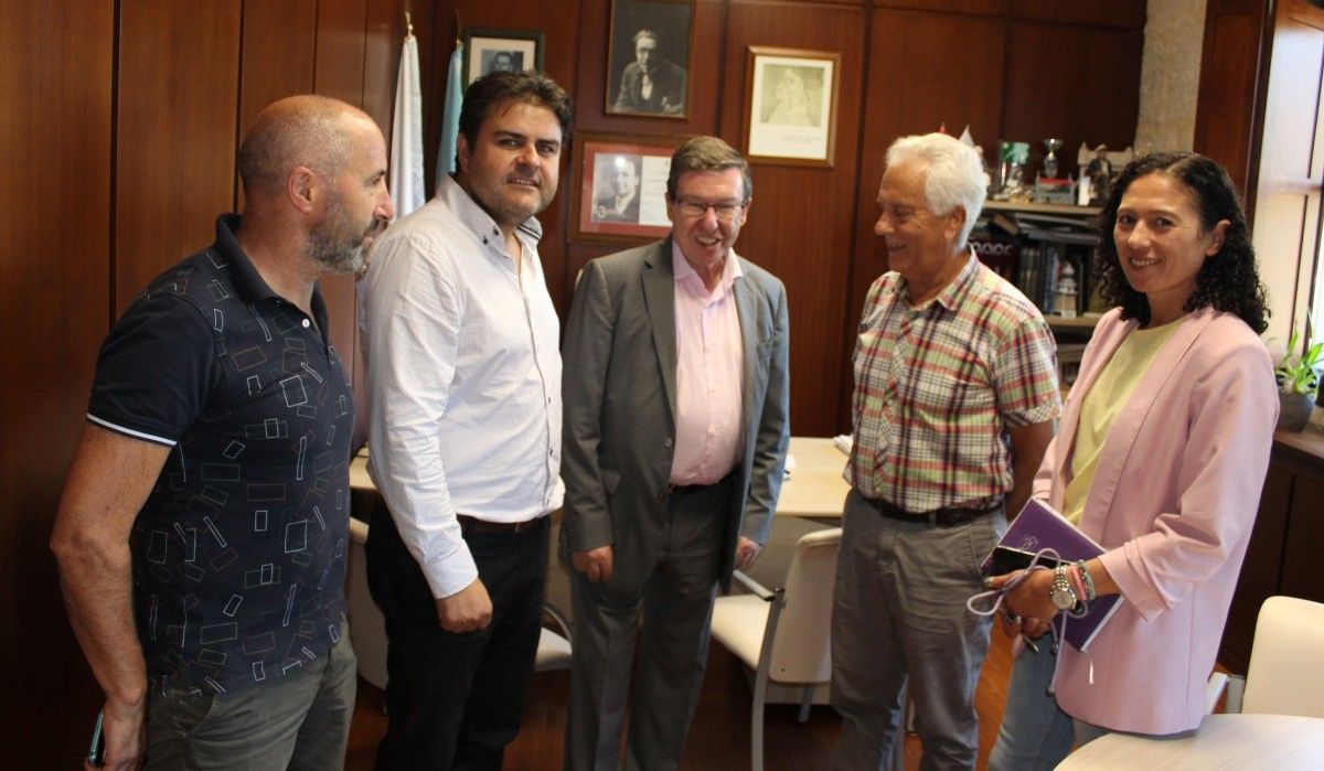 Julio Casas, Gregorio Agís, Carlos Font, Luciano Sobral y Silvia Díaz