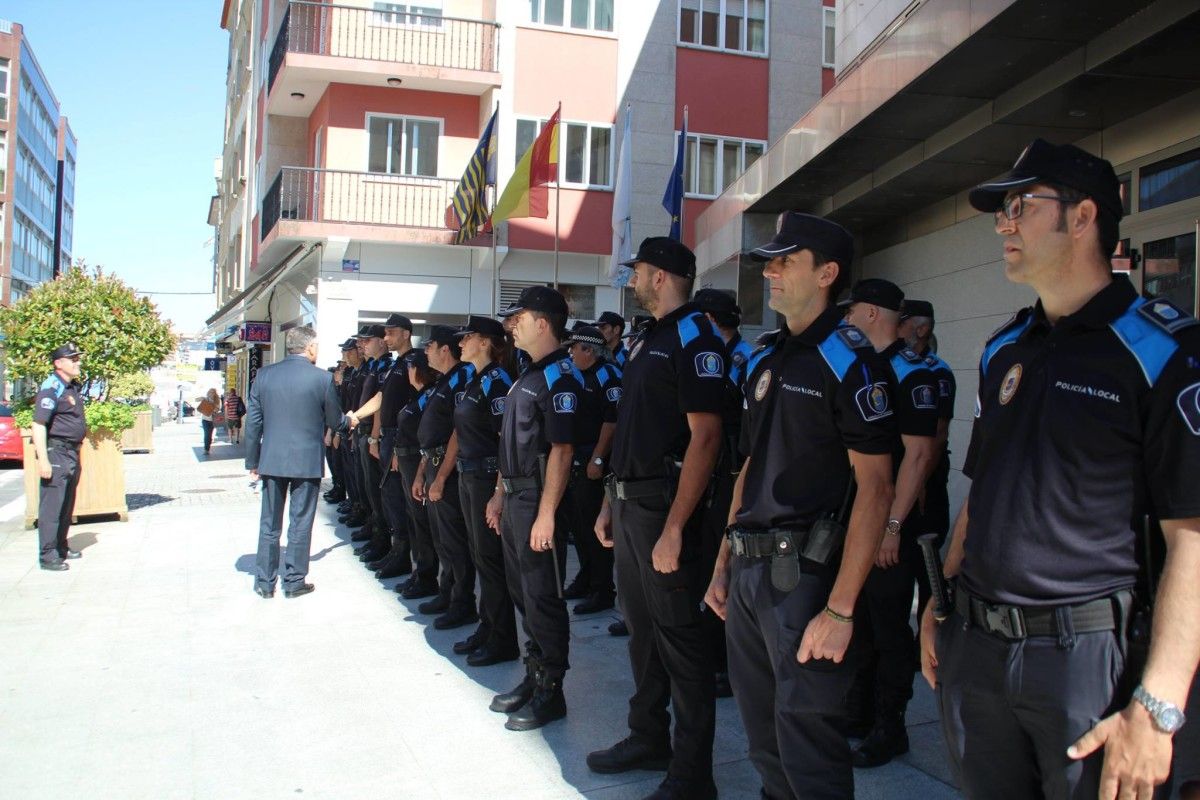 Auxilares de la Policía Local de Sanxenxo en este verano de 2022