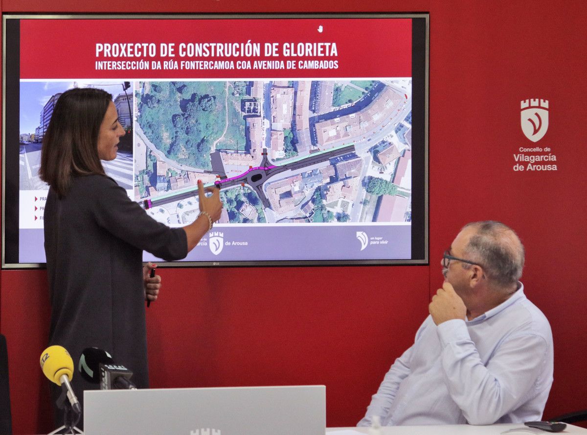 Presentación del proyecto de construcción de la glorieta de la avenida de Cambados con Fontecarmoa