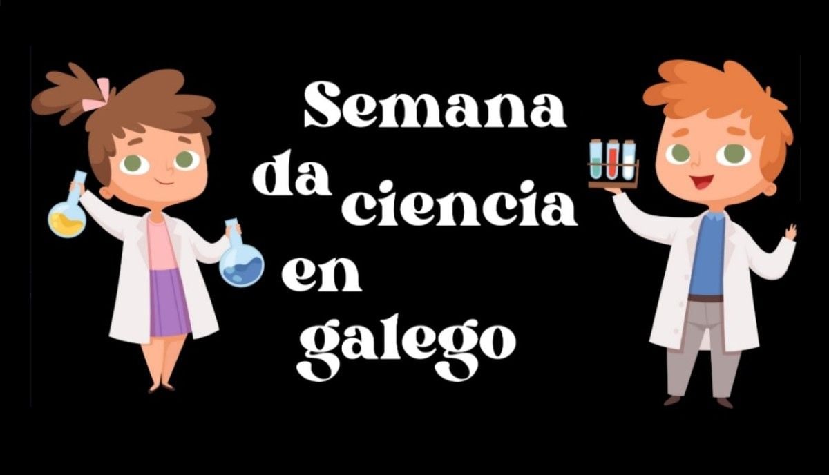 Cartel de la "Semana da ciencia en galego"