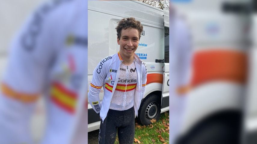 Miguel Rodríguez en el Europeo de Ciclocross de Namur