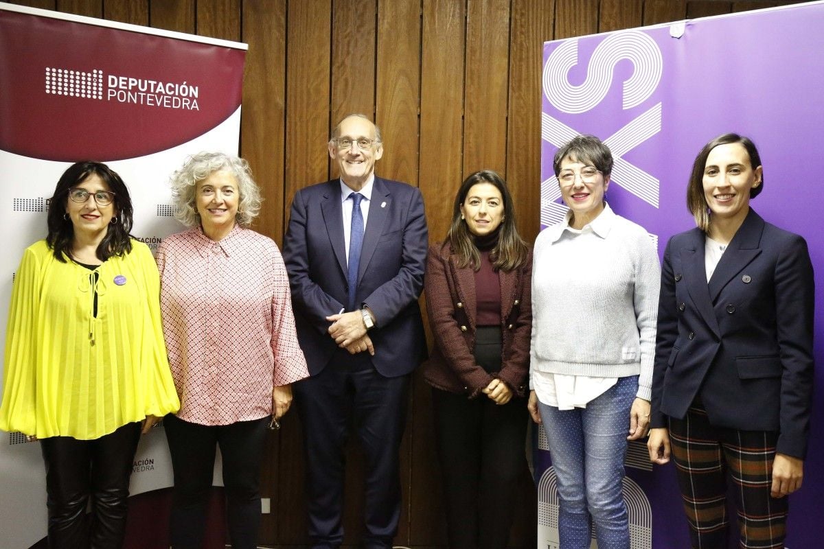 Presentación de los vídeos sobre el estudio de la representatividad de las mujeres en el audiovisual gallego en la Facultade de Ciencias Sociales