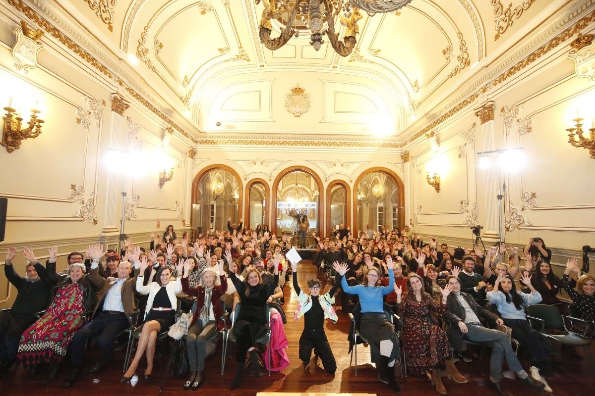 Momento de la Gala de los Premios Provinciais á Xuventude