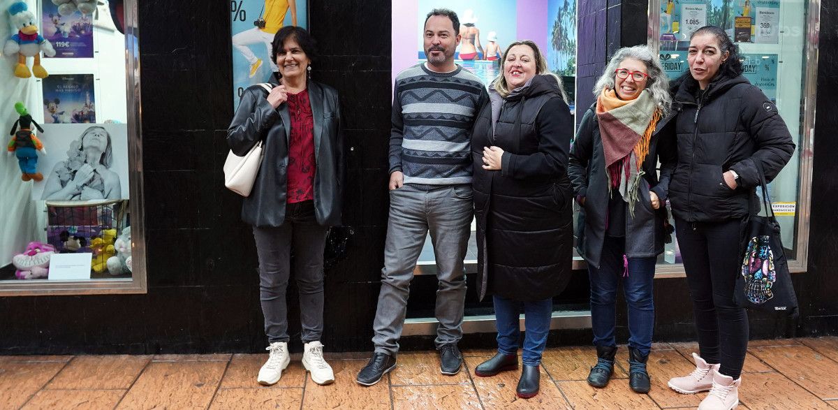 Yoya Blanco visitou os comercios que exhiben as fotografías do programa 'Namórate de Ti'