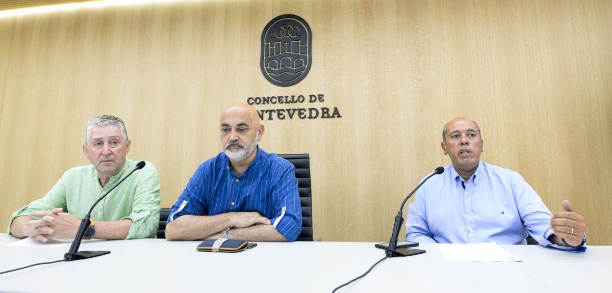 Rueda de prensa en la que se explicó el auto de medidas cautelares permitiendo la reapertura del Complejo Deportivo Rías do Sur