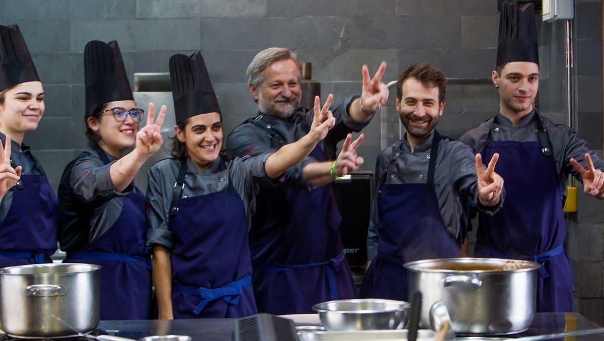 Pepe Vieira, con parte de su equipo