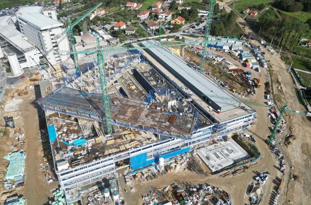 Avance das obras do Hospital Montecelo a 3 de decembro