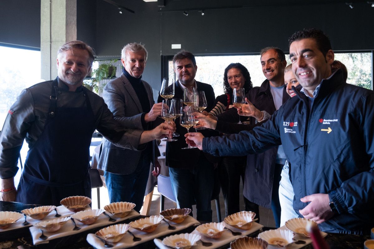 Visita de Alfonso Rueda a Pepe Vieira