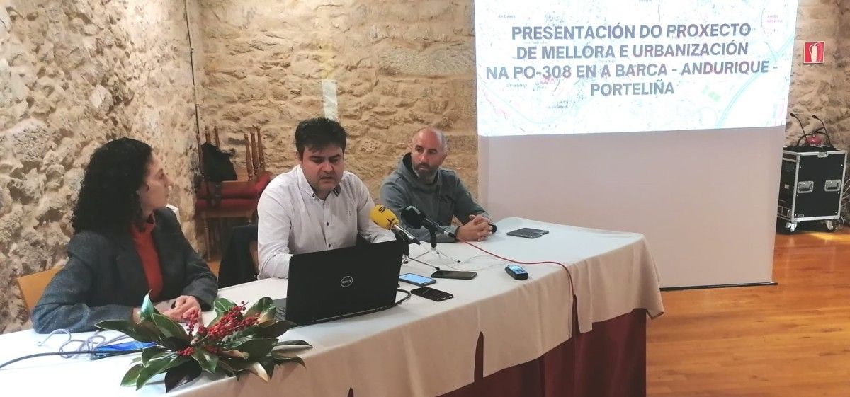 Presentación del proyecto municipal de reforma de la PO-308 entre A Barca y Porteliña